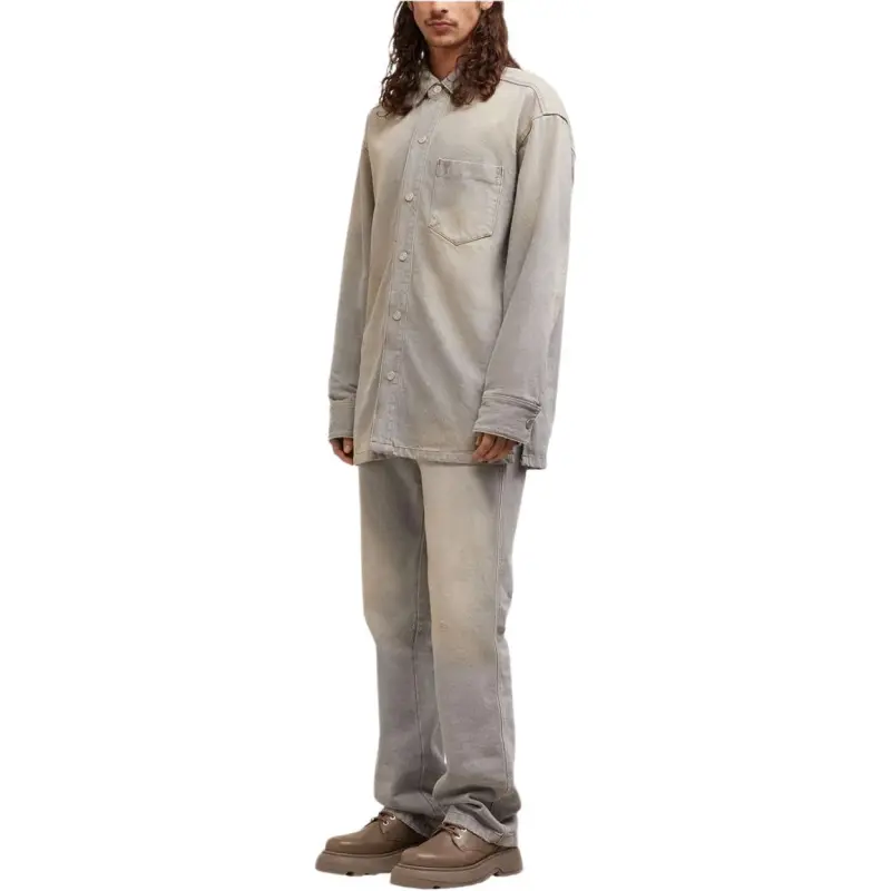 AMIPARIS Buttoned Cotton Shirt Jacket-4