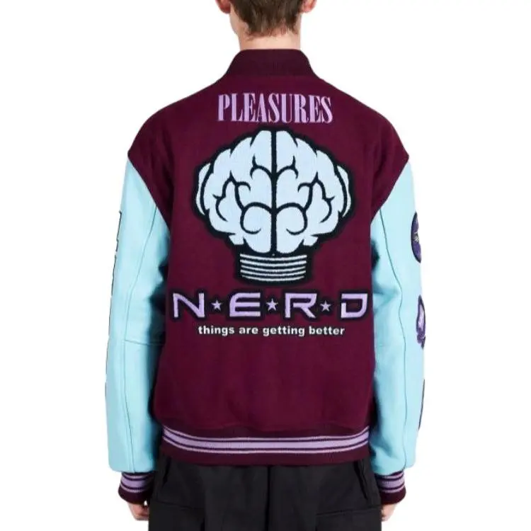 PLEASURES X N.E.R.D Varsity Jacket-4