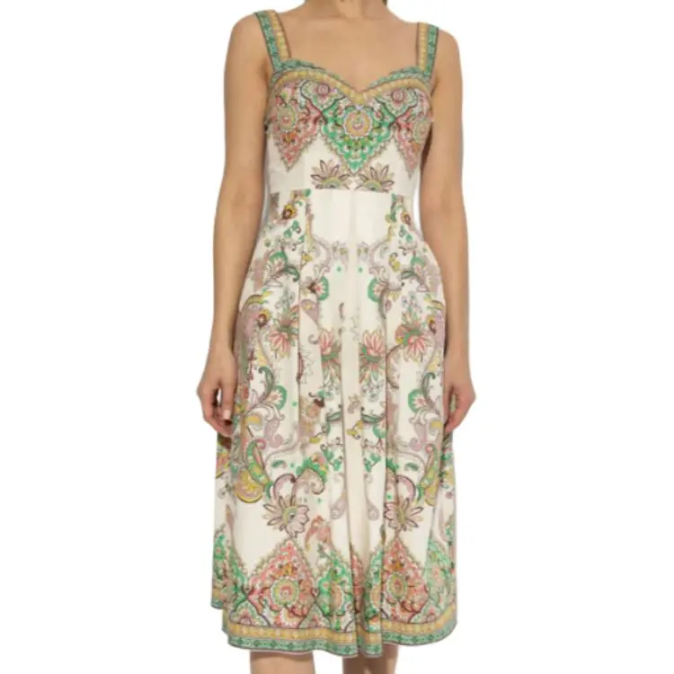 ETRO Pleated Printed Midi Dress-3