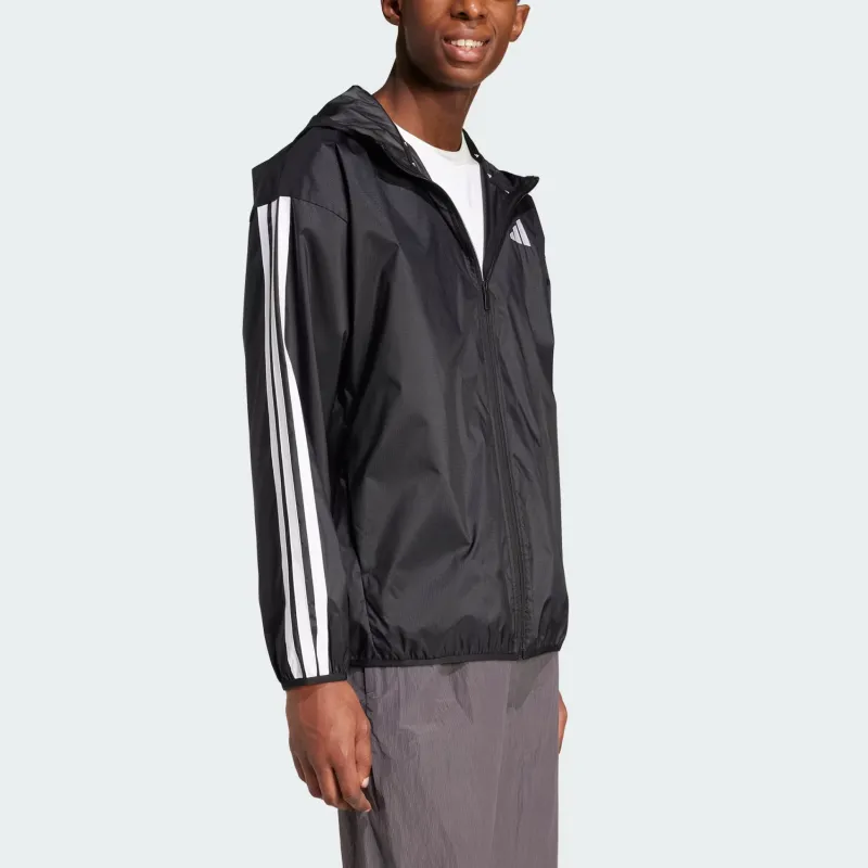 Adidas Essential3-Stripes Jackets Coats Men's Black/White-3