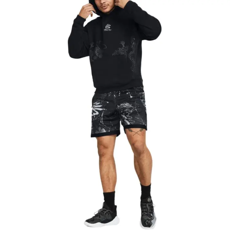 Under Armour x LIXIAOLONG LIANMINGKUAN UA Chinese New Year Sweatshirt Unisex Black Shopping Bag Included-4