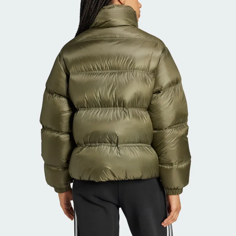 Adidas Originals PREMIUM PERTEX DOWN PUFFER Down Jacket Women's Strata Olive Green-2