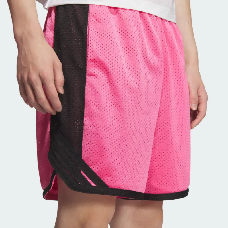 Adidas BASKETBALL SS25 Sports Shorts Men's Semi Neon Pink-4