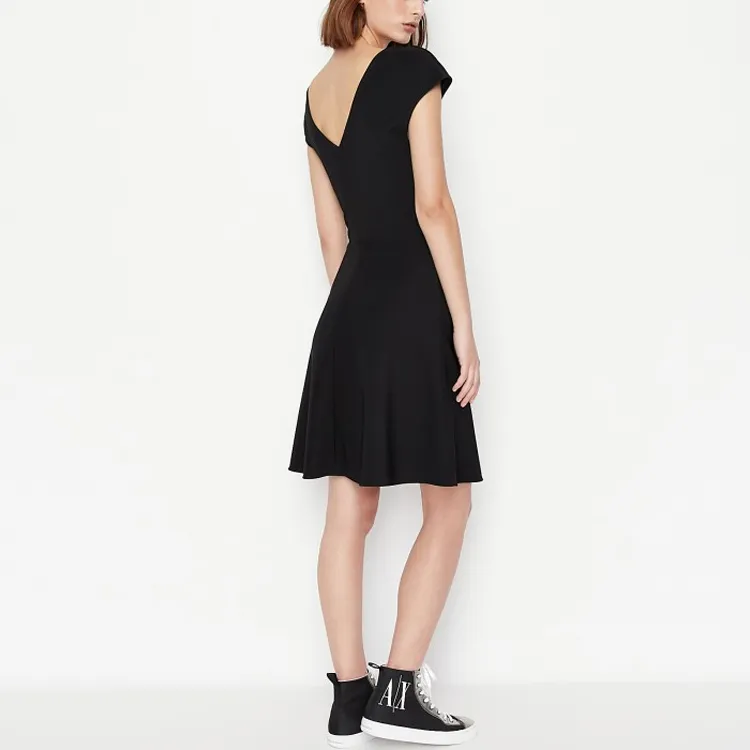 ARMANI EXCHANGE V back Jersey Dress-1