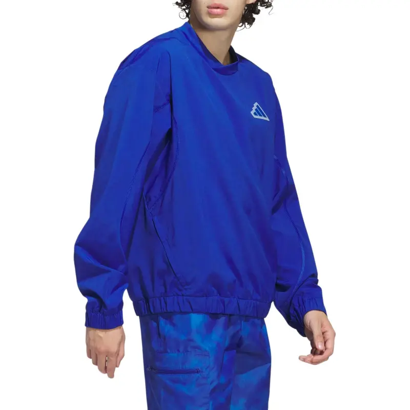 Adidas Free Shipping With AdiClub Woven Pullover Crew Sweatshirt-2