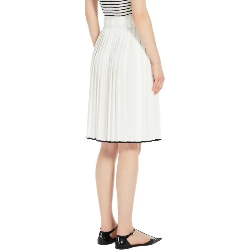 MaxMara Studio Savana Belted Pleated Skirt-1