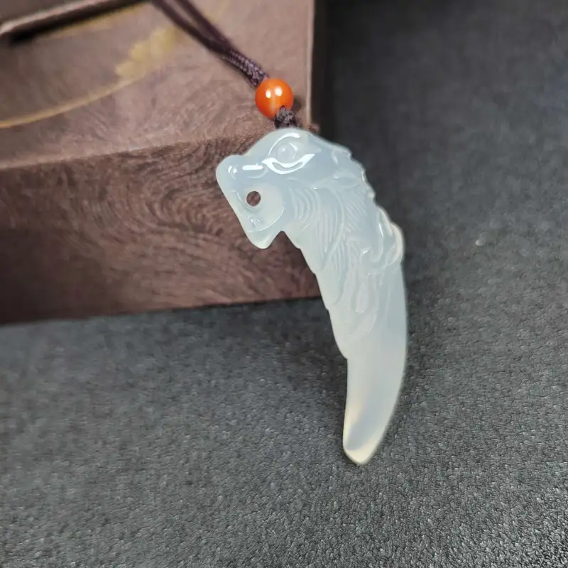 JUNWEN Chalcedony Necklaces Men's-2