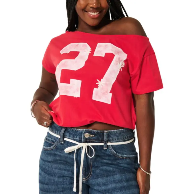 Hollister T Shirts Women's Red-1