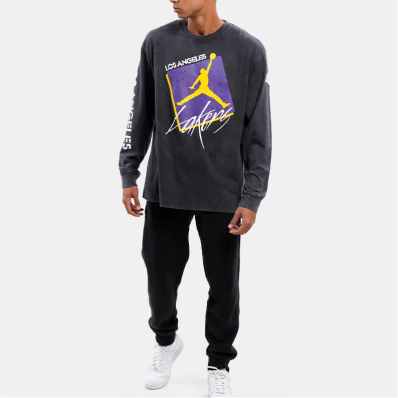 Jordan Nba Los Angeles Lakers Max 90 Courtside L/S T shirt-2
