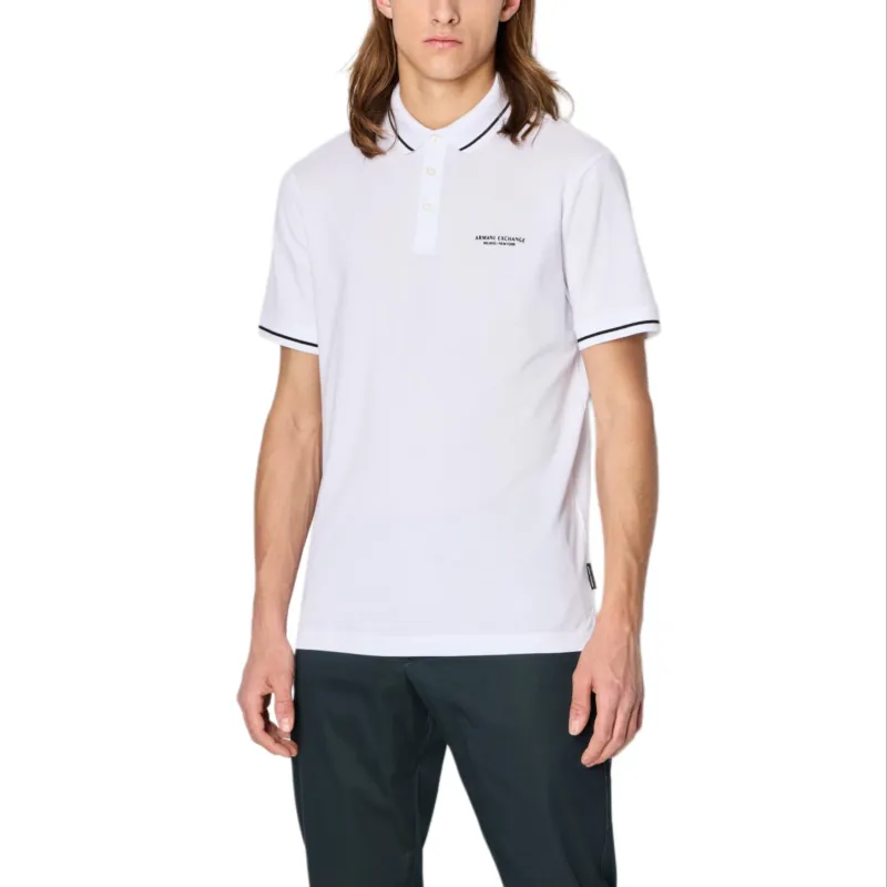 ARMANI EXCHANGEAE SS23 Polo Shirt Men's White-1