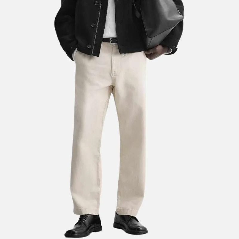 ZARA Casual Pants Men Beige-3