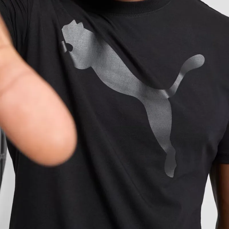 PUMA Essentials Big Cat T-Shirt Men Black-3