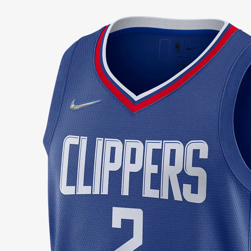 Nike Basketball Jerseys NBA SW Fan Edition Los Angeles Clippers Leonard 2 Size Men's Blue-2