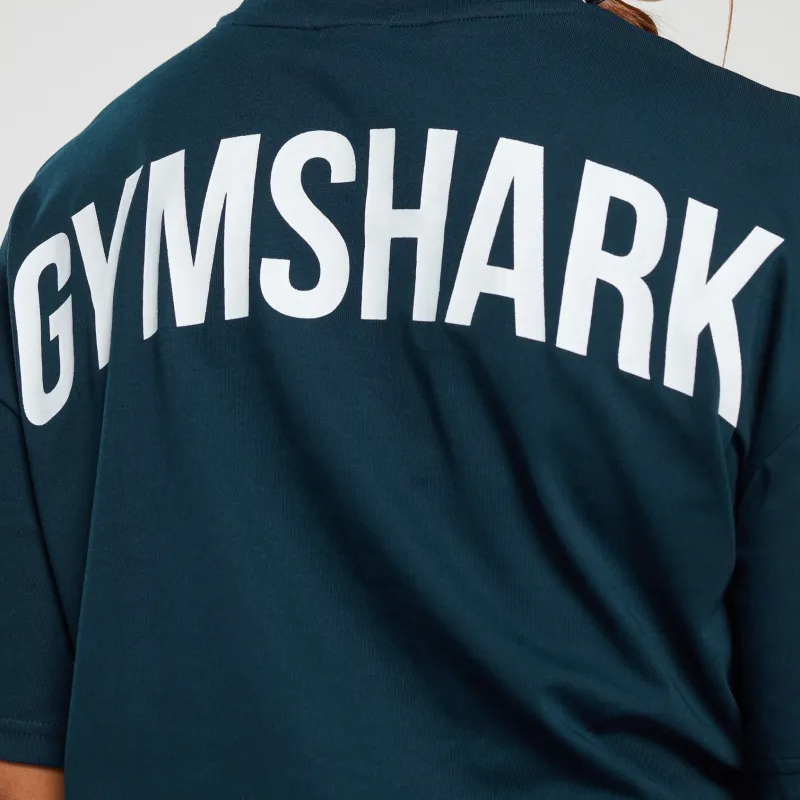 GYMSHARK FW24 T Shirt Women's Marine Blue-3