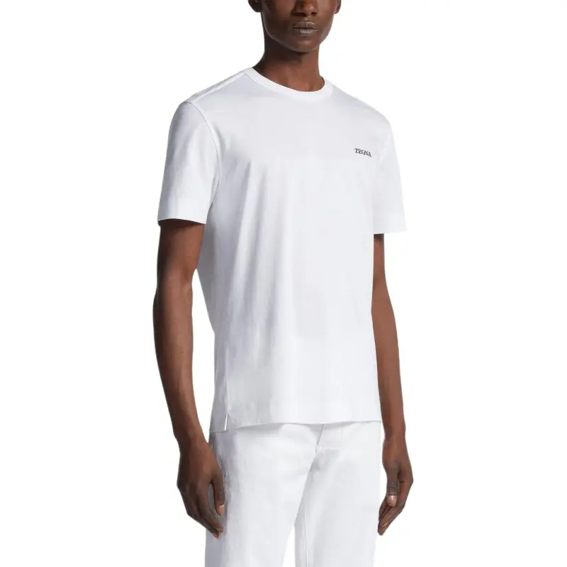 Ermenegildo Zegna Logo Printed Crewneck T Shirt-2
