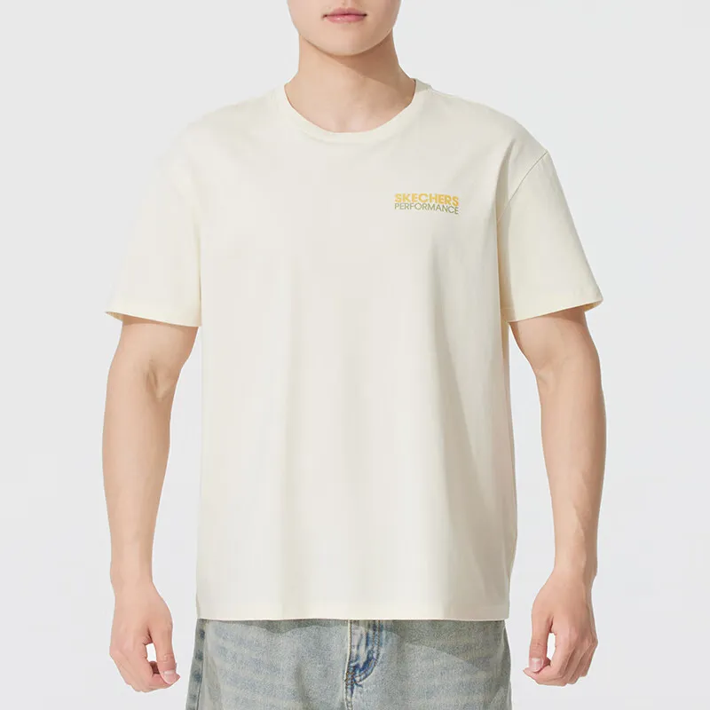 Skechers Sports Life Collection T Shirt Unisex Apricot 00NA-1