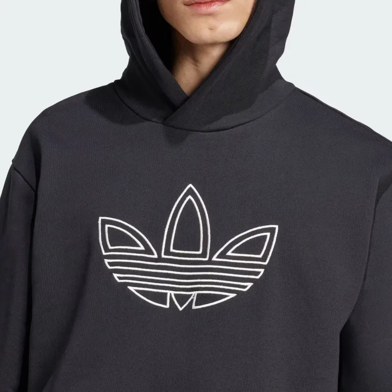 Adidas Originals Trefoil Hoodie FW24 Sweatshirt Men's Black-4