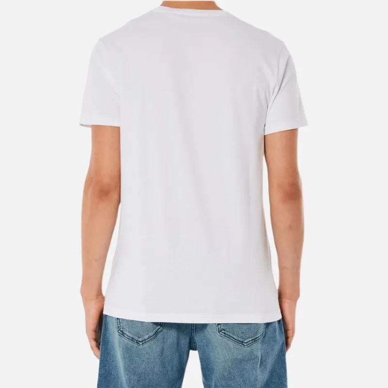 Hollister T Shirts Men White-4