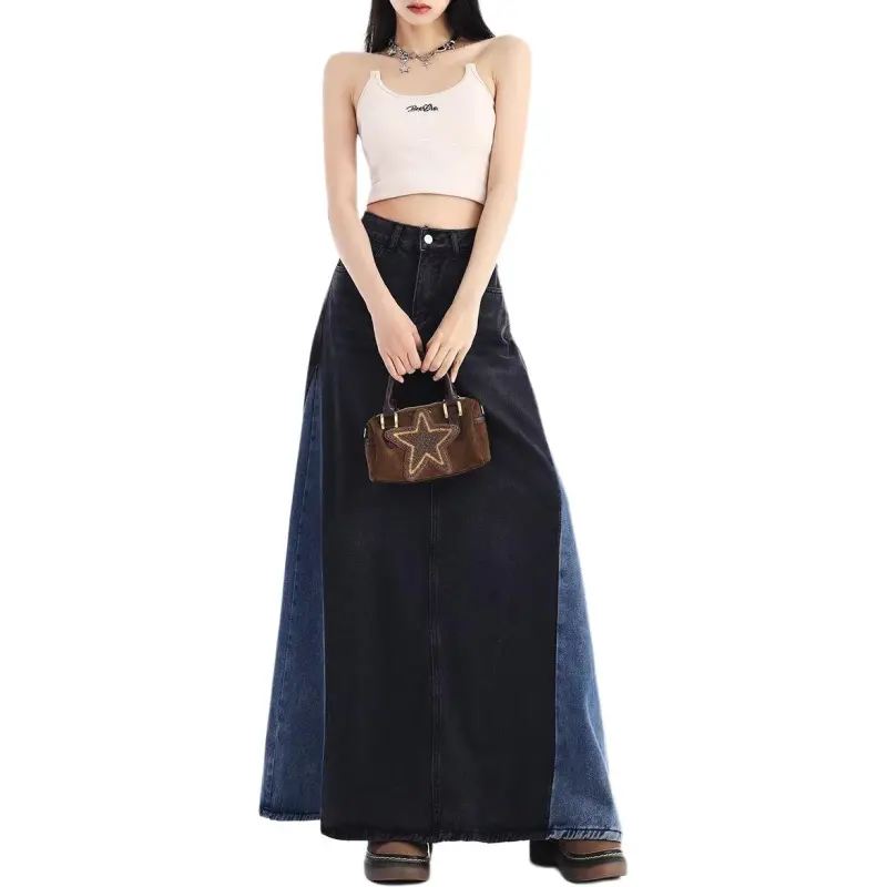 Concubine Zhu Denim Long Skirt Women's-2