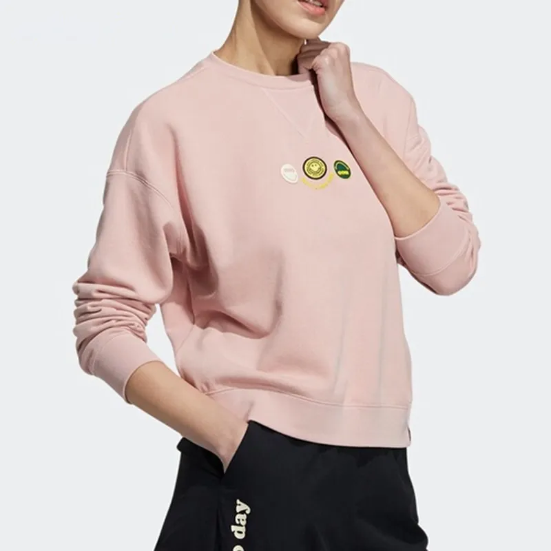 Adidas Neo x SMILEY Sweatshirt Women's Pink-1