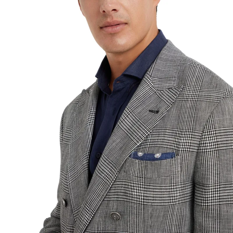 Brunello Cucinelli Prince Of Wales Deconstructed Blazer-5