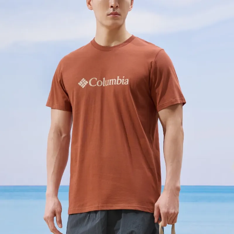 Columbia T Shirt Men's Light Brown-1