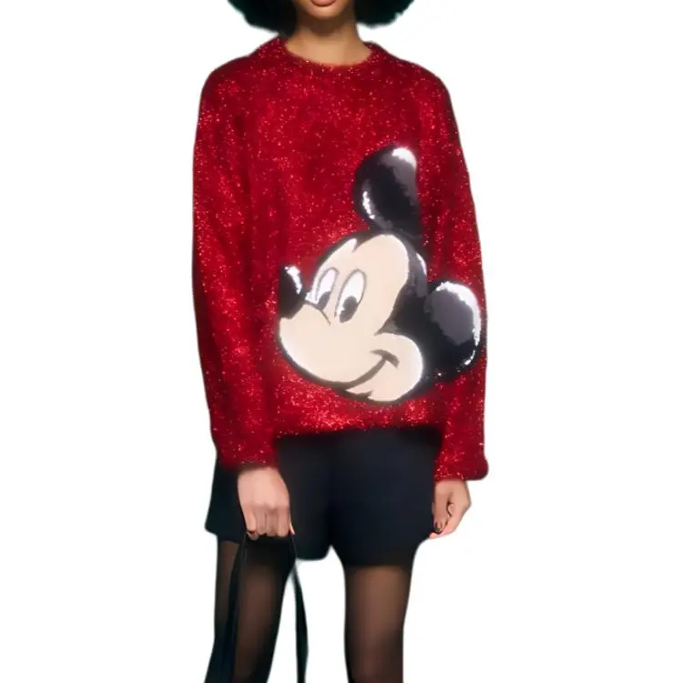 Disney X MOUSSY Disney/Disney Co-branded Model Sweaters Women's-2
