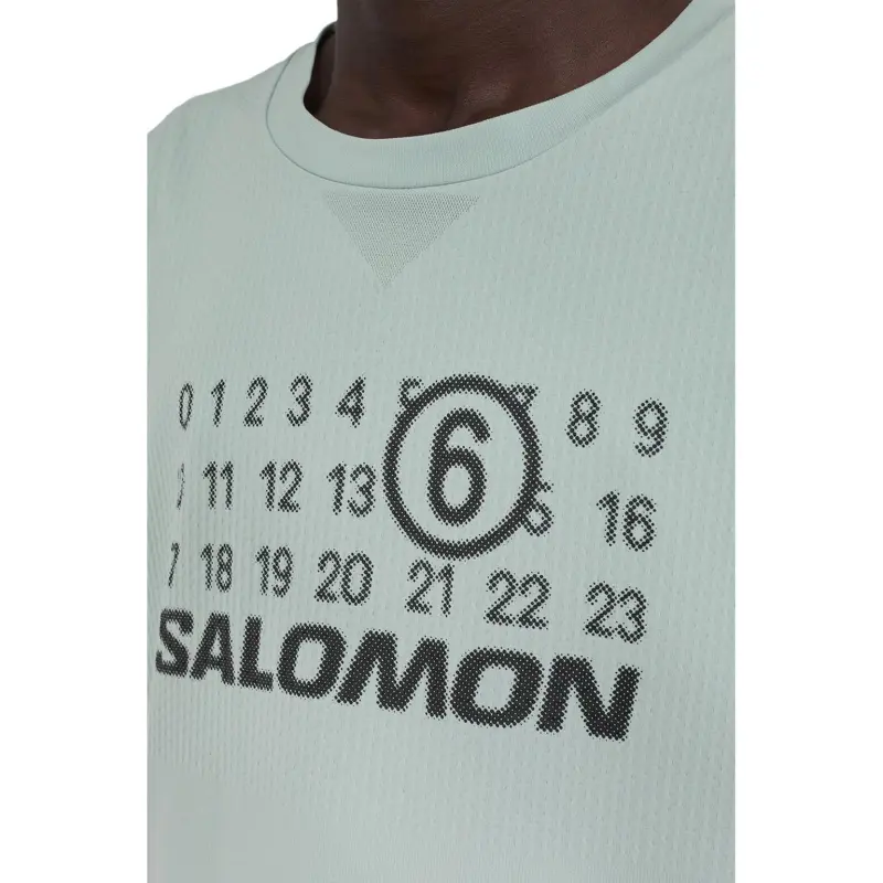MM6 Maison Margiela X Salomon X Salomon Numbers print T shirt-4