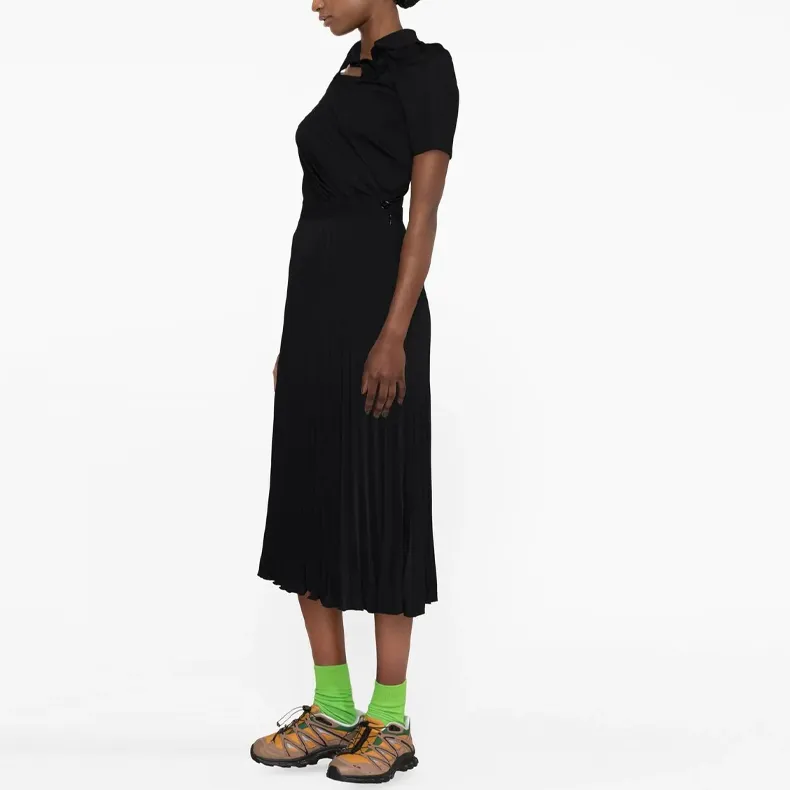 MM6 Maison Margiela Pleated Midi Skirt-2