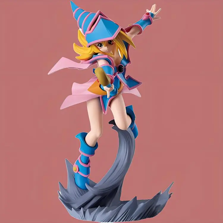 BANDAI Glass Factory, Yu Gi Oh!, Battle Light Scenery, Dark Magician Girlish Bonus Gifts 13cm-2