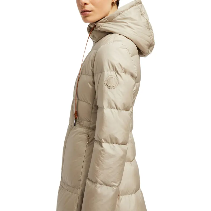 Moncler Down Jacket Women's Light Beige-5