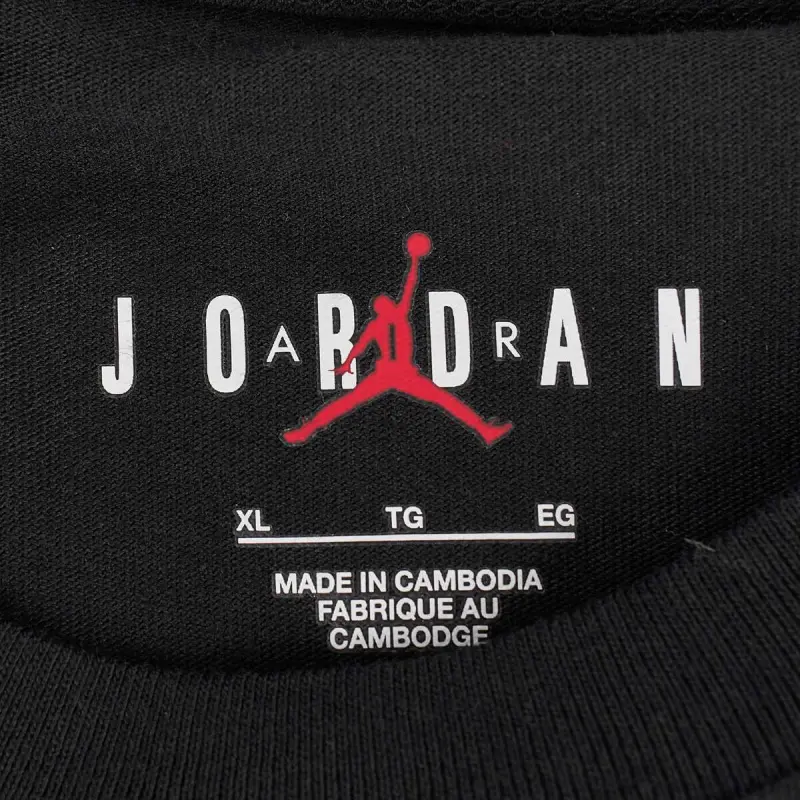 Jordan T Shirts Men Black-2