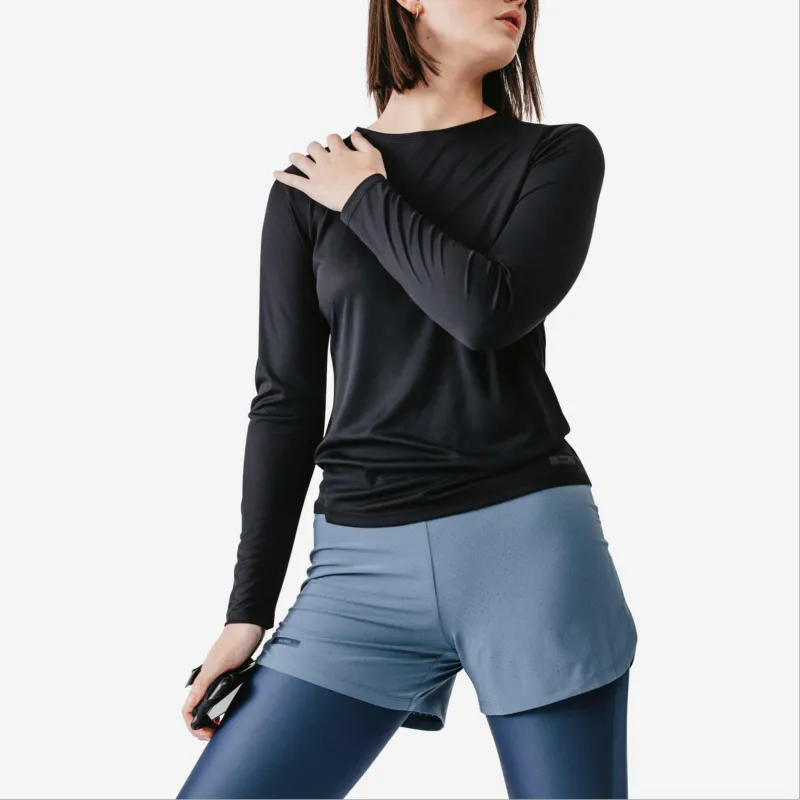 DECATHLON T Shirt Women's Classic Black-1