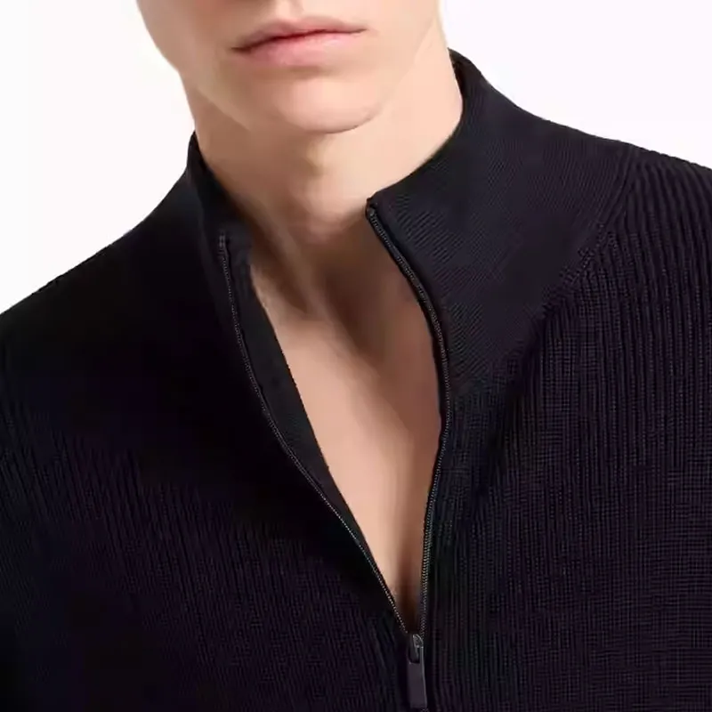 ARMANI EXCHANGEAE SS25 Knitwear Men's Dark Marine Blue-5