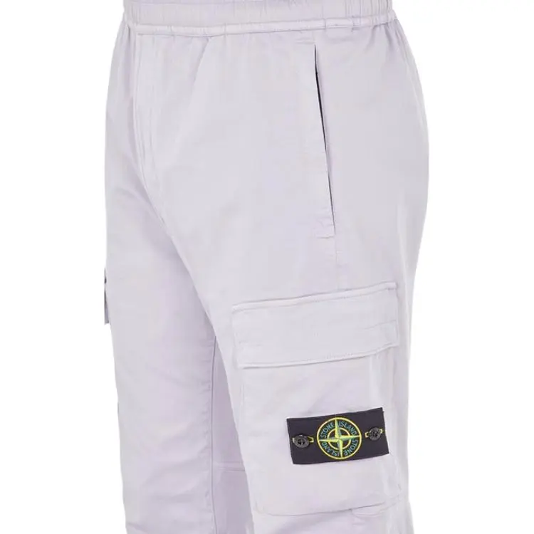 STONE ISLAND Casual Pants Men Light Purple-2