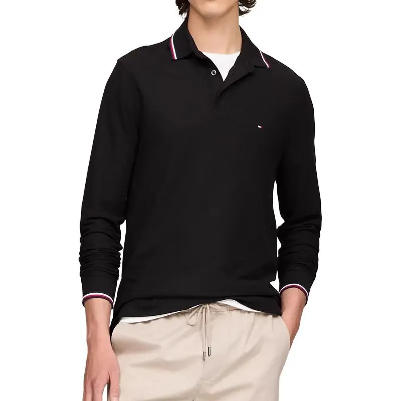 Tommy Hilfiger FW23 Polo Shirt Men's Black-1