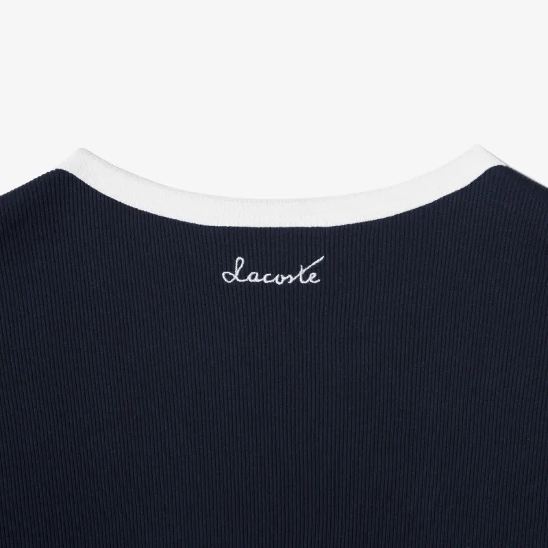 LACOSTE T Shirts Women's Blue-3