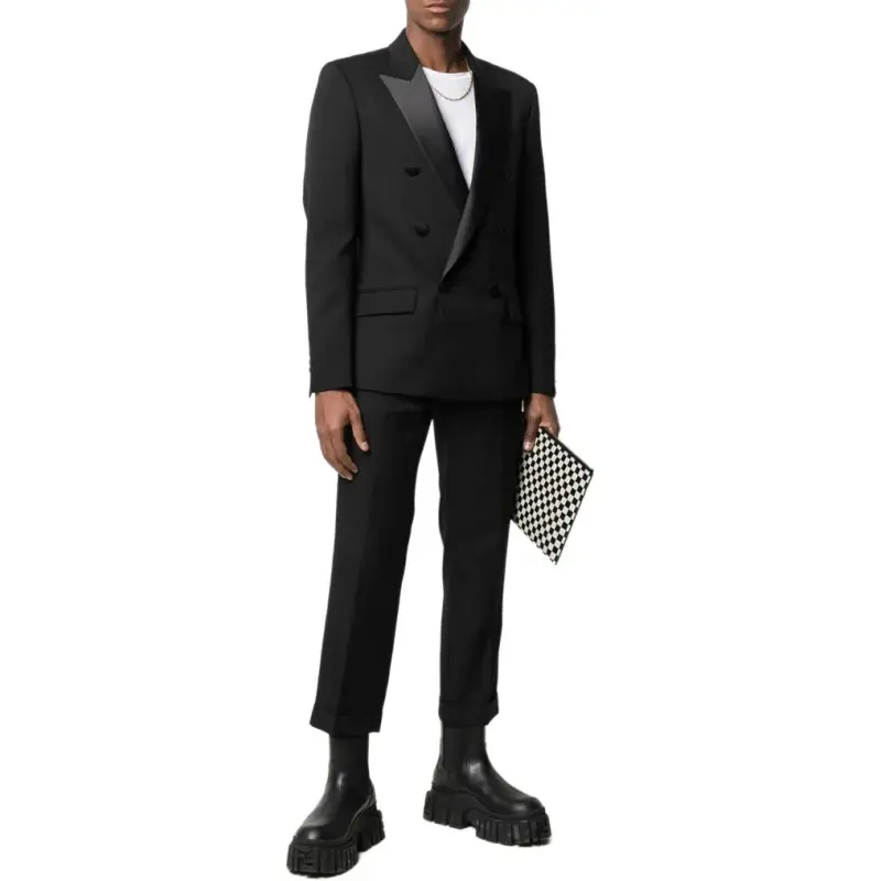 BALMAIN Shawl Lapel Blazer Jacket-1