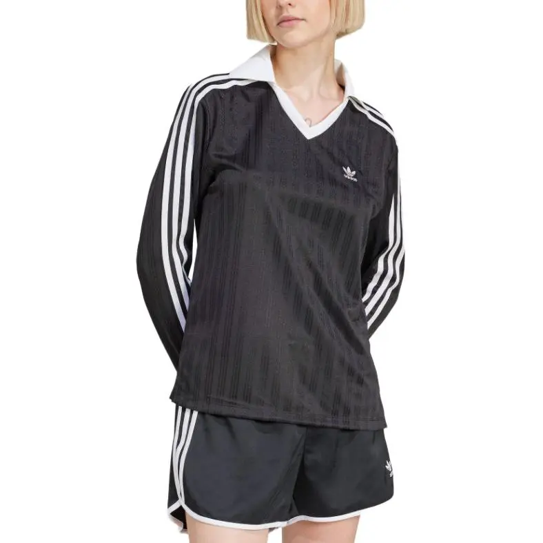Adidas Pique Long Sleeve Black-2