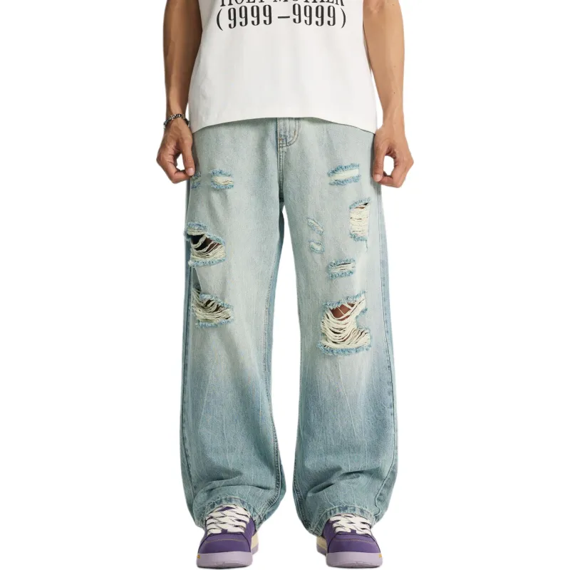 JASONWOOD Cowboy On The Run Jeans Unisex Light Blue-2