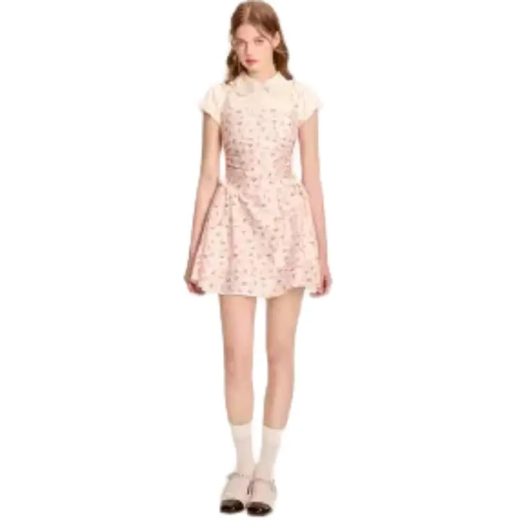 Pa33word Short Sleeved Dress Women's Multicolor-7