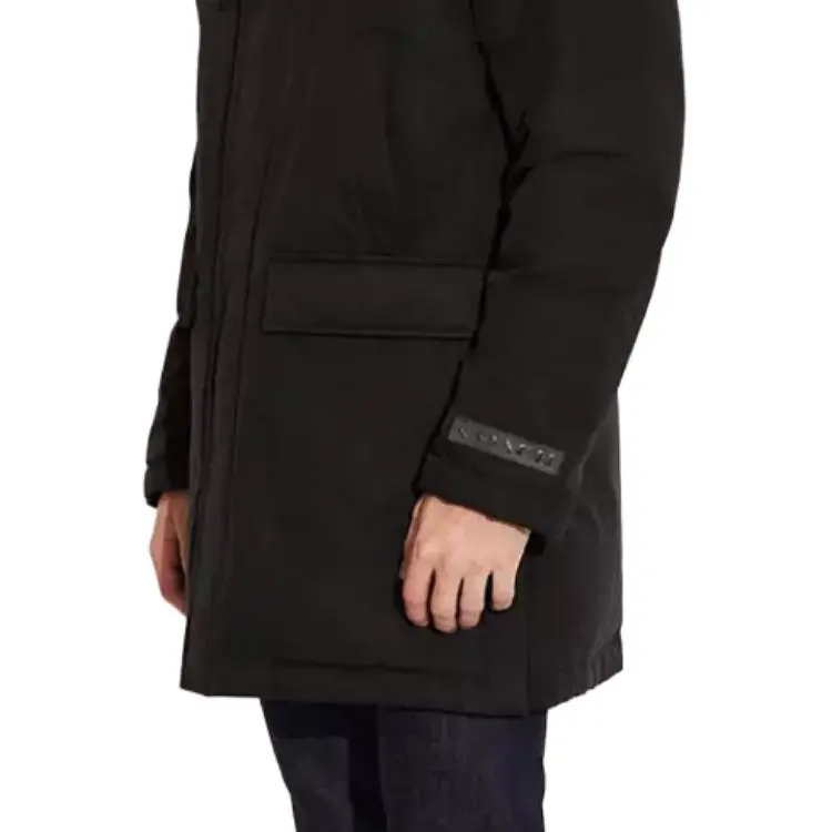 COACH Parka Coats Men Black-4