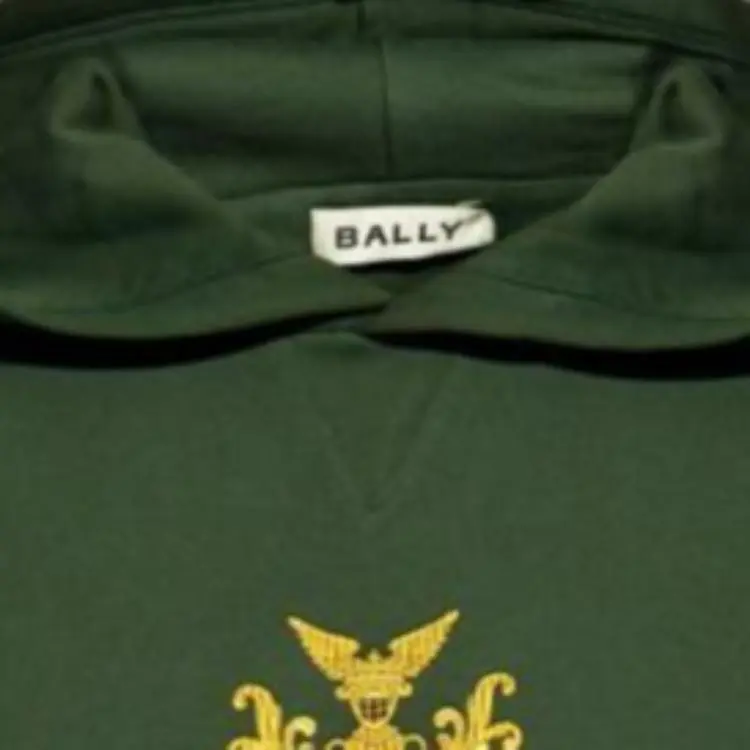 BALLY Logo print Cotton Hoodie-4