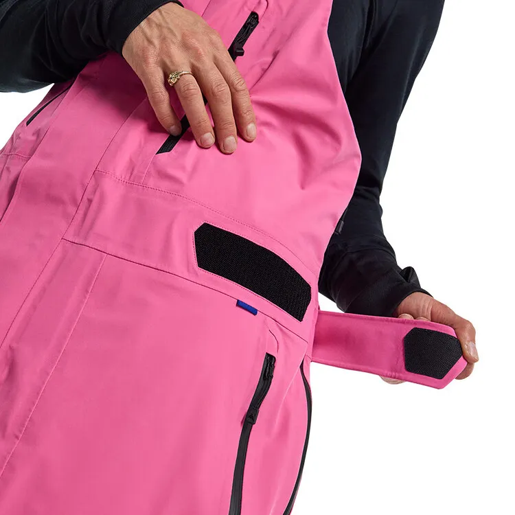 BURTON 23 24 Winter Season DAYBEACON 3L PERTEX Fabric Ski Suit Set Unisex Rose Red-2