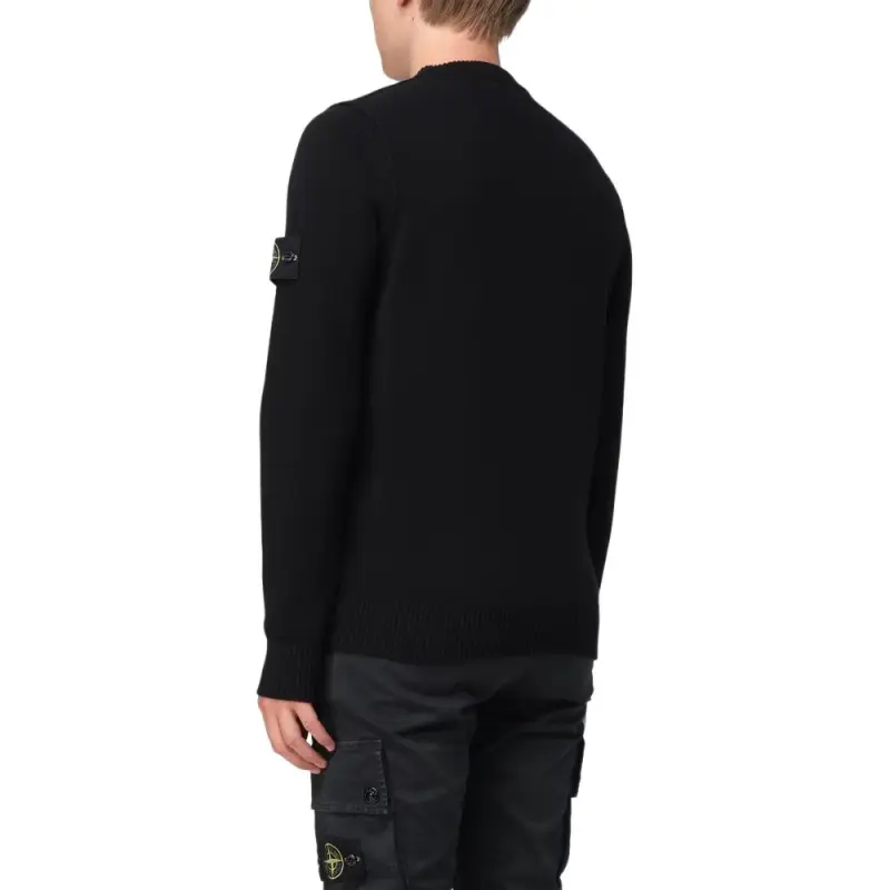 STONE ISLAND Logo Patch Crewneck Jumper-4