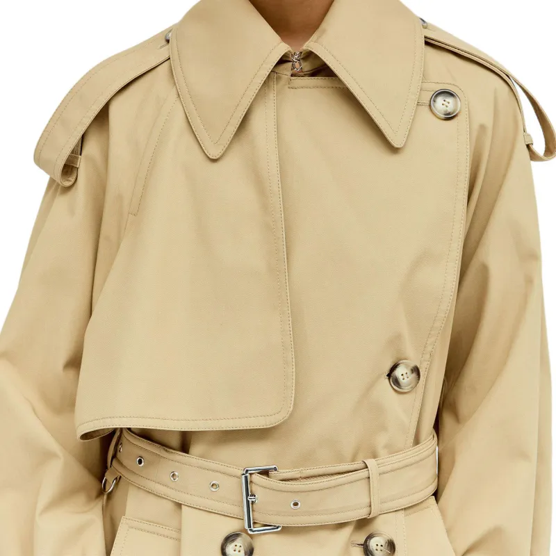 SportMax Ricamo Double Breasted Belted Trench Coat-8