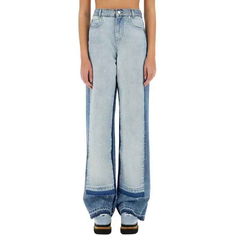 Stella McCartney Contrast Panel Straight Leg Jeans-1