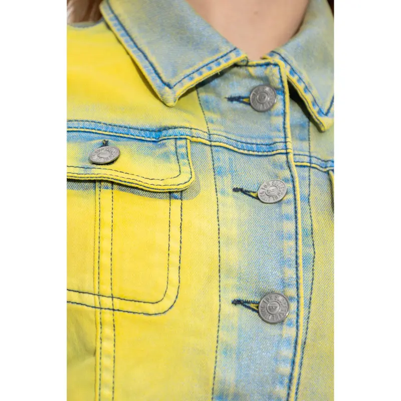 DIESEL De-Slimmy-S Cropped Denim Jacket-4