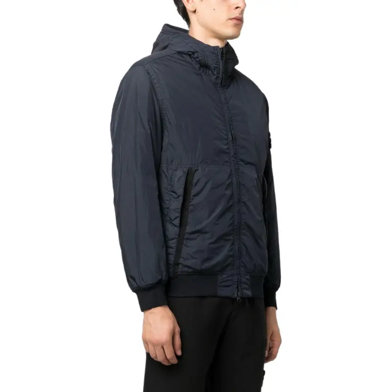 STONE ISLAND Logo Patch Hooded Track Jacket-3