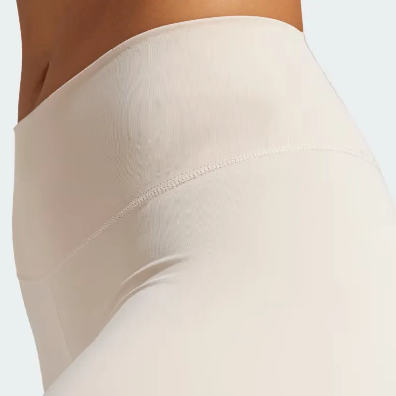 Adidas All Me 7/8 Leggings Athletic Trousers Women's Beige-5